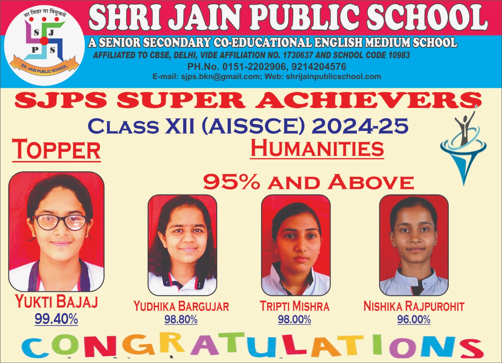 SJPS SUPER ACHIVERS - 2024-25