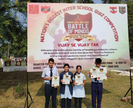 GLORIOUS PERFORMANCE OF SJPIANS AT INDIAN ARMY\'S  \'BATTLE OF MIND\'  QUIZ COMPETITION HELD AT KOTA ON 17 NOVEMBER,2023