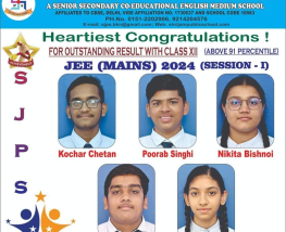 HEARTIEST CONGRATULATIONS TO ALL THE SUPER ACHIEVERS OF SJPS FOR CRACKING JEE MAINS :2024